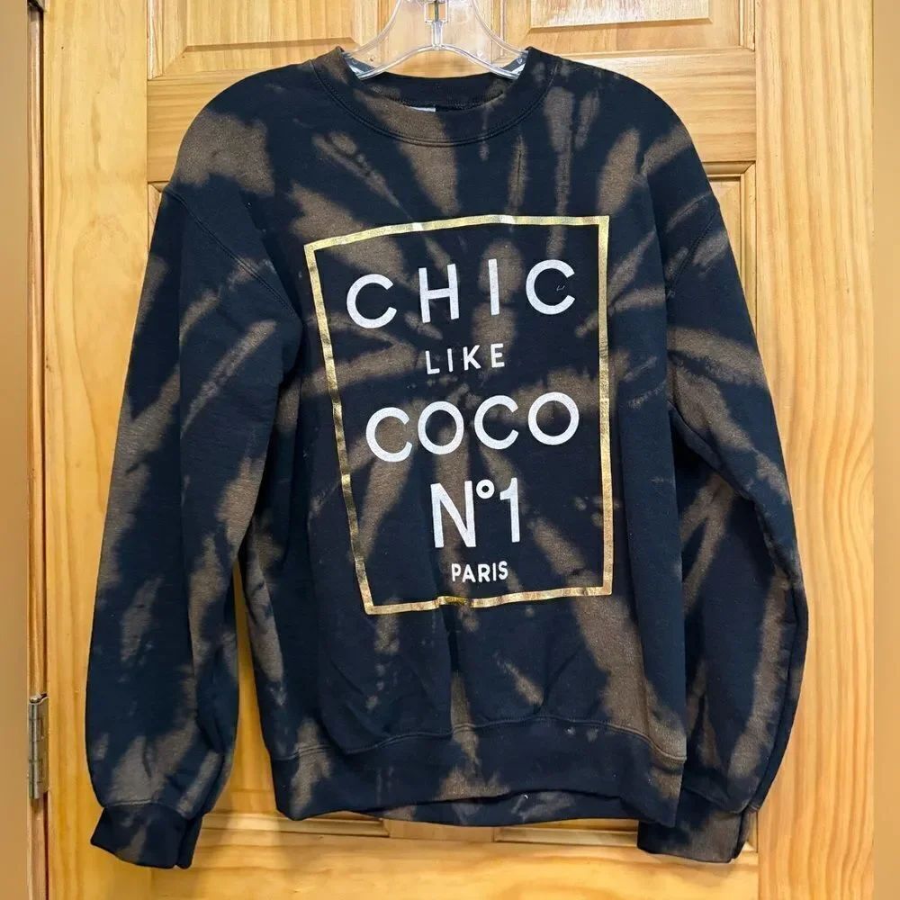 NWOT Chic like Coco tie dye Gildan size S sweatshirt